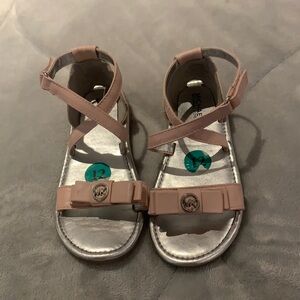 Michael kors kid girl pink sandal summer shoes